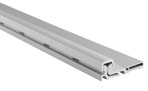 Pemko CFS83HD1 Clear Aluminum Continuous Geared Hinge Heavy Duty Full Surface - 83 Inches