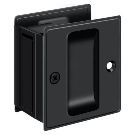 Deltana SD Pocket Lock; 2-1/2" x 2-3/4" Black Finish (Choose Function)