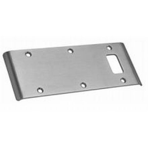 Best Hinges DLS126D 5-3/4" Double Lipped Strike for 1/8" Inset Hung Doors # 100300 Satin Chrome Finish