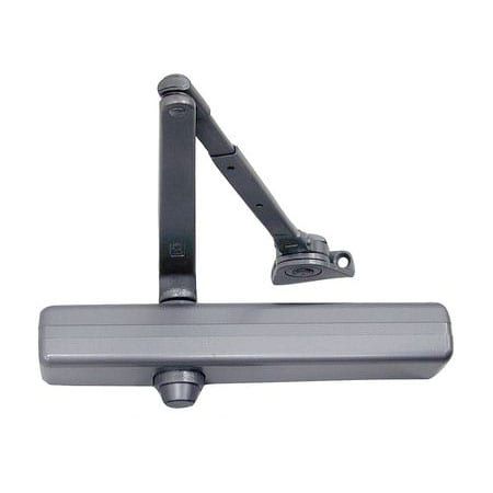 LCN 1461HWPAAL Parallel Arm Adjustable 1-6 Surface Mounted Hold Open Door Closer with TBSRT Thru Bolts 689 Aluminum Finish