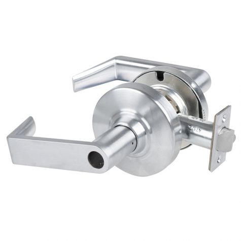 Schlage Commercial ND53LDRHO626 ND Series Entry Less Cylinder Rhodes with 13-247 Latch 10-025 Strike Satin Chrome Finish